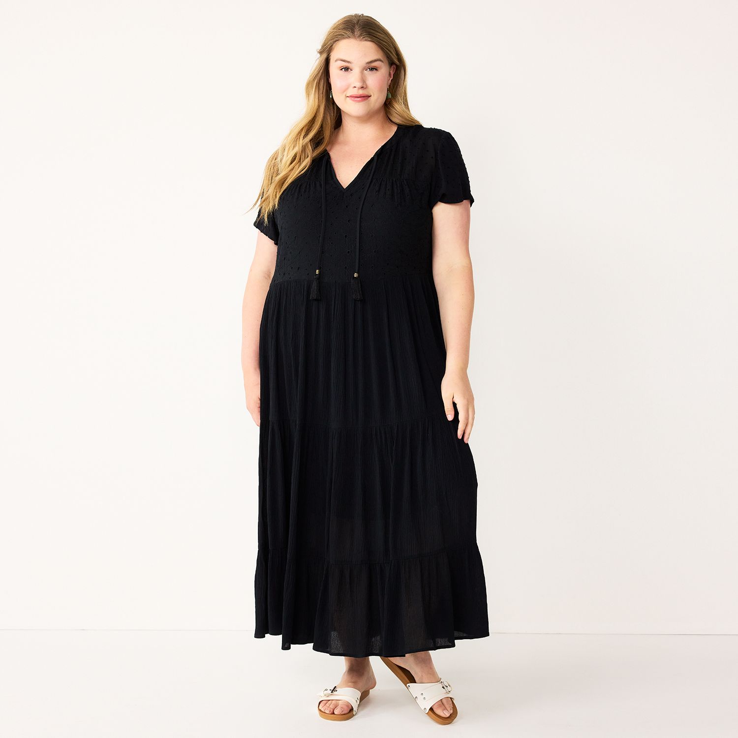 Sonoma Goods For Life® Tiered Maxi Dress